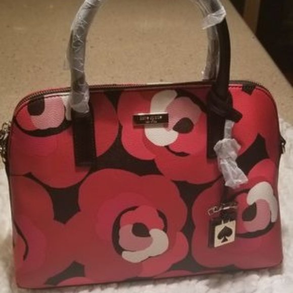 Brand NEW Kate Spade Brightwater Drive Rose Floral Satchel Crossbody NWOT - Picture 1 of 15